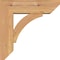 Ekena Millwork Thorton Slat Smooth Bracket w/ Offset Brace, Western Red Cedar, 5 1/2"W x 16"D x 16"H BKT0604X16X16THR06SWR - alternate 3